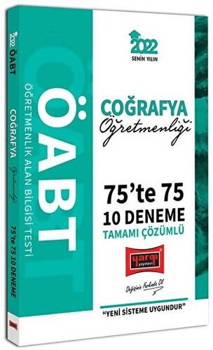 2022 ÖABT Coğrafya Öğretmenliği 75te 75 Tamamı Çözümlü 10 Deneme - 1