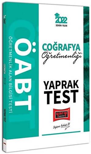 2022 ÖABT Coğrafya Öğretmenliği Yaprak Test - 1