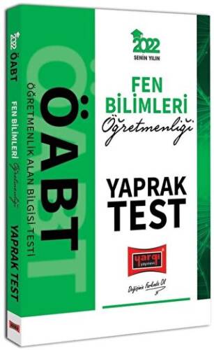 2022 ÖABT Fen Bilimleri Öğretmenliği Yaprak Test - 1