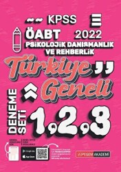 2022 ÖABT Psikolojik Danışmanlık ve Rehber Öğretmenlik Türkiye Geneli 3 Deneme 1-2-3 - 1