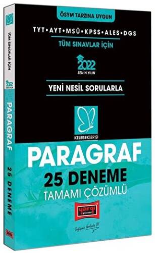 2022 TYT AYT MSÜ KPSS ALES DGS Kelebek Serisi Paragraf Tamamı Çözümlü 25 Deneme - 1