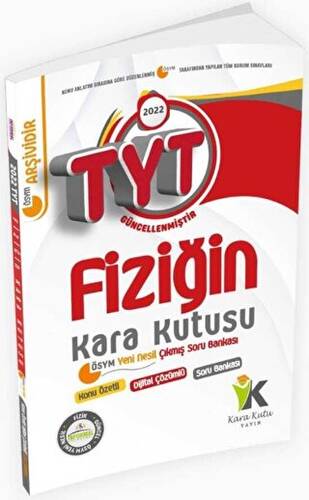 2022 TYT Fiziğin Kara Kutusu 1. Kitap Konu Özetli Çözümlü Soru Bankası - 1