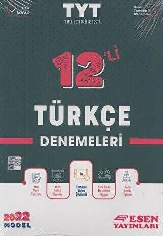 2022 TYT Türkçe 12`li Deneme - 1