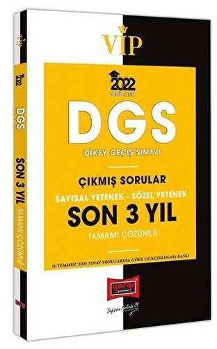 2022 VİP DGS Sayısal Yetenek Sözel Yetenek Tamamı Çözümlü Son 3 Yıl Çıkmış Sorular - 1