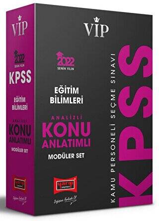 2022 VİP KPSS Eğitim Bilimleri Analizli Konu Anlatımlı Modüler Set - 1