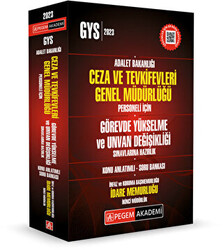 2023 Adalet Bakanlığı Ceza ve Tevkifevleri Genel Müdürlüğü İnfaz Koruma Başmemurluğu İdare Memurluğu Konu Anlatımlı Soru Bankası - 1