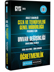 2023 Adalet Bakanlığı Ceza ve Tevkifevleri Genel Müdürlüğü Unvan Değişikliği Sınavlarına Hazırlık Öğretmenlik Konu Anlatımlı Soru Bankası - 1