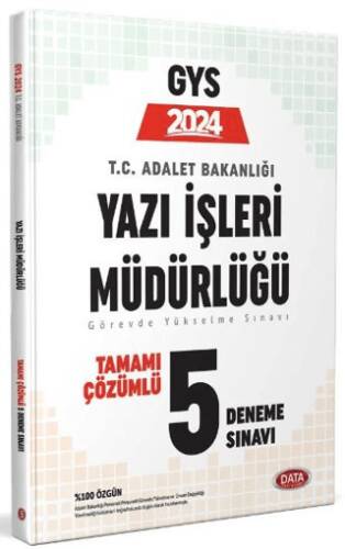 2024 GYS Adalet Bakanlığı Yazı İşleri Müdürlüğü Çözümlü 5 Deneme Sınavı - 1