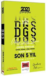 2023 DGS Son 5 Yıl Tamamı Çözümlü Fasikül Fasikül Çıkmış Sınav Soruları - 1