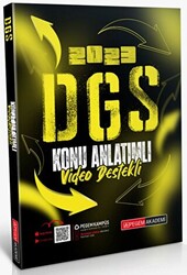 2023 DGS Video Destekli Konu Anlatımlı - 1