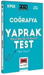 2023 KPSS Coğrafya Çek Kopart Yaprak Test - 1