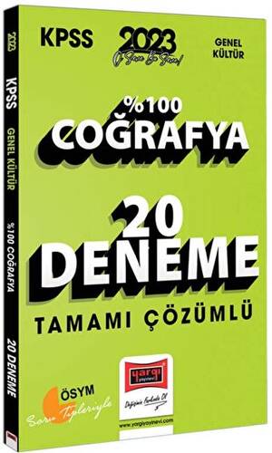 2023 KPSS Coğrafya Tamamı Çözümlü 20 Deneme - 1