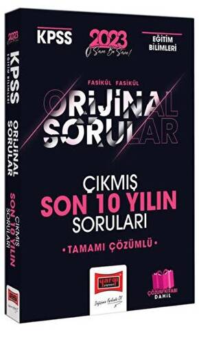 2023 KPSS Eğitim Bilimleri Fasikül Fasikül Orjinal Son 10 Yılın Çıkmış Soruları ve Çözümleri Yargı Yayınları - 1