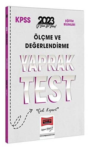 2023 KPSS Eğitim Bilimleri Ölçme ve Değerlendirme Yaprak Test - 1