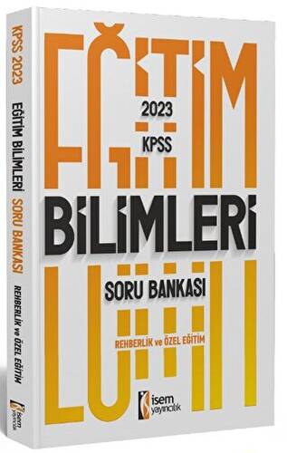 2023 KPSS Eğitim Bilimleri Rehberlik ve Özel Eğitim Soru Bankası - 1