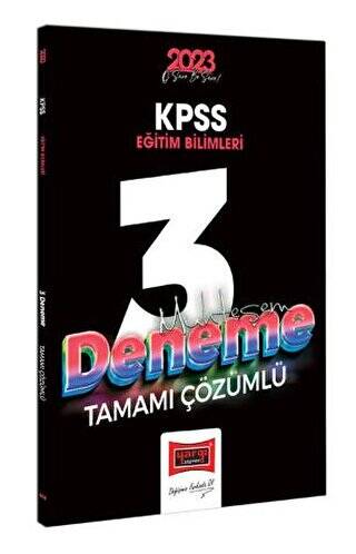 2023 KPSS Eğitim Bilimleri Tamamı Çözümlü Muhteşem 3 Deneme Sınavı - 1