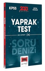 2023 KPSS Eğitim Bilimleri Tüm Dersler Soru Denizi Çek Kopart Yaprak Test Yargı Yayınları - 1