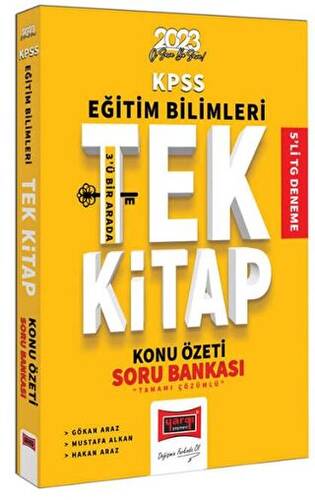 2023 KPSS Eğitim Bilimleri Tüm Dersler Tek Kitap Konu Özeti ve Tamamı Çözümlü Soru Bankası - 1