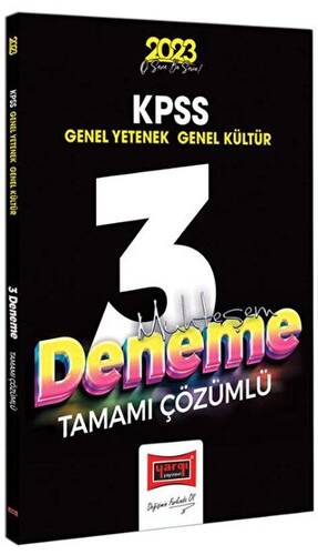 2023 KPSS Genel Kültür Genel Yetenek Tamamı Çözümlü Muhteşem 3 Deneme Sınavı Yargı Yayınları - 1