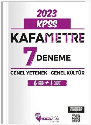 2023 KPSS Genel Yetenek Genel Kültür Kafametre 7 Deneme Çözümlü - 1