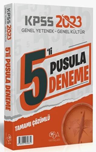 2023 KPSS Genel Yetenek Genel Kültür Pusula 5 Deneme Çözümlü CBA Yayınları - 1