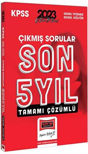 2023 KPSS Genel Yetenek Genel Kültür Tamamı Çözümlü Son 5 Yıl Çıkmış Sınav Soruları - 1