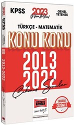 2023 KPSS Genel Yetenek Türkçe - Matematik 2013-2022 Konu Konu Çıkmış Sorular ve Çözümleri - 1