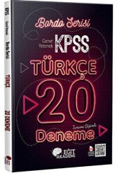 KPSS Türkçe Tamamı Çözümlü 20 Bordo Deneme Sınavı - 1