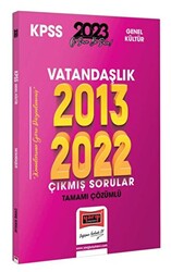 2023 KPSS Vatandaşlık 2013-2022 Tamamı Çözümlü Çıkmış Sorular Yargı Yayınları - 1