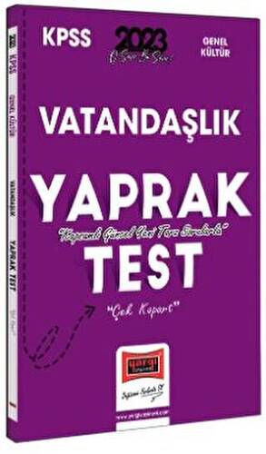 2023 KPSS Vatandaşlık Çek Kopart Yaprak Test - 1