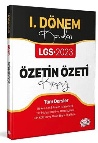 2023 LGS 1. Dönem Konuları Özetin Özeti Kitapçığı - 1