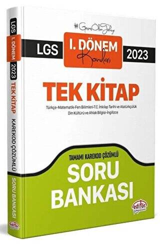 2023 LGS 1. Dönem Tüm Dersler Soru Bankası Karekod Çözümlü - 1