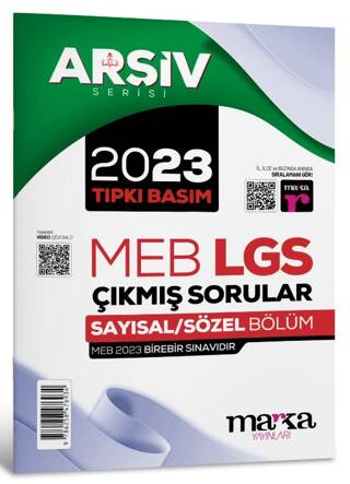 2023 LGS 8. Sınıf Arşiv Serisi Tıpkı Basım Çıkmış Sorular Tamamı Video Çözümlü - 1