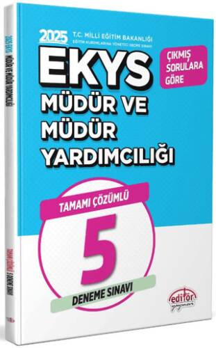 2025 MEB EKYS Müdür Ve Müdür Yardımcılığı Tamamı Çözümlü 5 Deneme Sınavı - 1