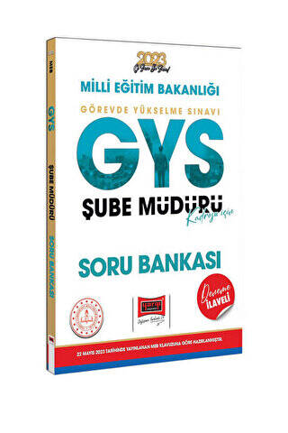 2023 MEB GYS Şube Müdürlüğü Kadrosu İçin Deneme İlaveli Soru Bankası - 1