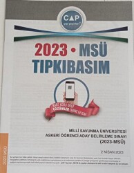 2023 MSÜ Tıpkı Basım Milli Savunma Üniversitesi Askeri Öğrenci Aday Belirleme Sınavı - 1