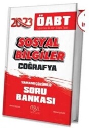 ÖABT Sosyal Bilgiler Coğrafya Soru Bankası Çözümlü CBA Yayınları - 1