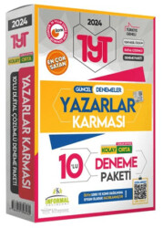 2025 YKS-TYT Yeni Sistem Yazarlar Karması Türkiye Geneli 10lu Çözümlü Kolay-Orta Seviye Deneme Paket - 1