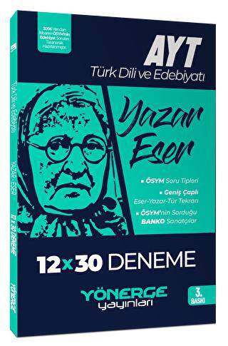 2024 AYT Türk Dili ve Edebiyatı Yazar Eser 12 x 30 Deneme - 1