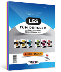 2025 LGS 1.Dönem Konuları Tüm Dersler Deneme Sınavı Seti 6 Fasikül 27 Deneme - 1