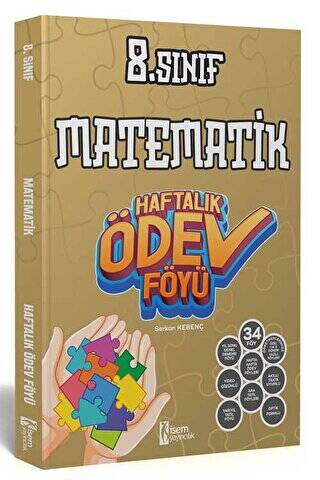 2024 8. Sınıf Matematik Haftalık Ödev Föyü - 1