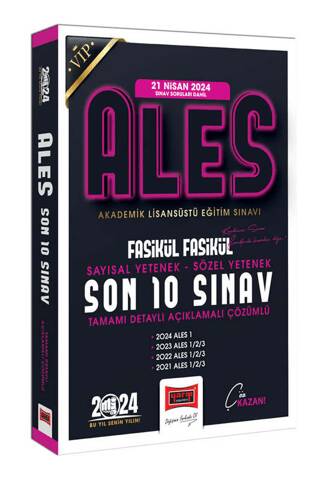 2024 ALES Son 10 Sınav Fasikül Fasikül Çıkmış Sorular 21 Nisan 2024 Sınavı Dahil - 1