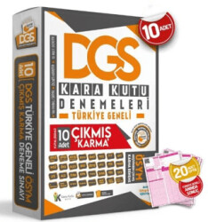 2024 DGS Sayısal-Sözel-TM ÖSYM Çıkmış Karma Kara Kutu Türkiye Geneli D. Çözümlü 10lu Deneme Paketi - 1