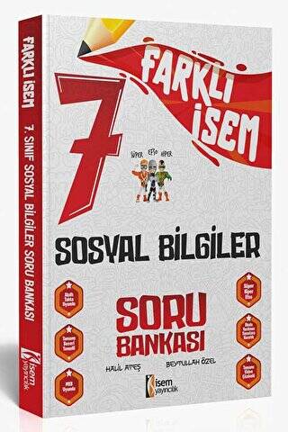 2024 Farklı İsem 7. Sınıf Sosyal Bilgiler Soru Bankası - 1