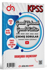 Genel Yetenek Genel Kültür Son Beş Yıl Orijinal Çıkmış Sorular Tamamı Video Çözümlü - 1