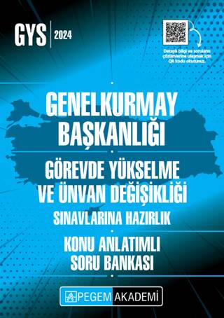 2024 Genelkurmay Başkanlığı Görevde Yükselme ve Unvan Değişikliği Sınavlarına Hazırlık Konu Anlatımlı Soru Bankası - 1