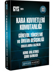 2024 Kara Kuvvetleri Komutanlığı Görevde Yükselme ve Unvan Değişikliği Konu Anlatımlı Soru Bankası - 1