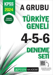 2024 KPSS A Grubu Tamamı Çözümlü Türkiye Geneli 4-5-6 3`lü Deneme Seti - 1