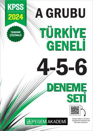 2024 KPSS A Grubu Tamamı Çözümlü Türkiye Geneli 4-5-6 3`lü Deneme Seti - 1