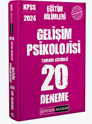 2024 KPSS Eğitim Bilimleri Gelişim Psikolojisi 20 Deneme - 1